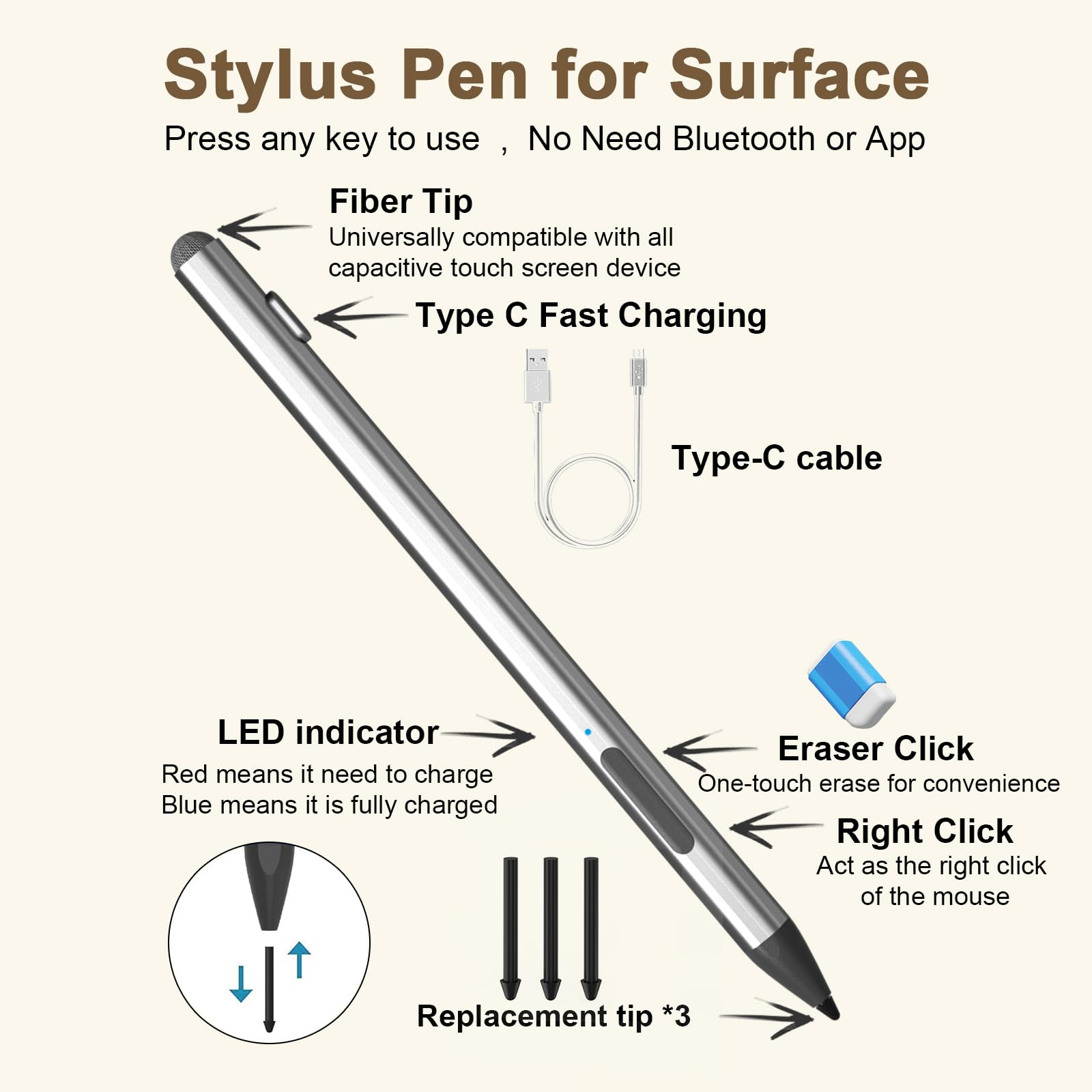 Amazon | Microsoft Surface ペン スタイラス - Surface Pro 11/10/9/8